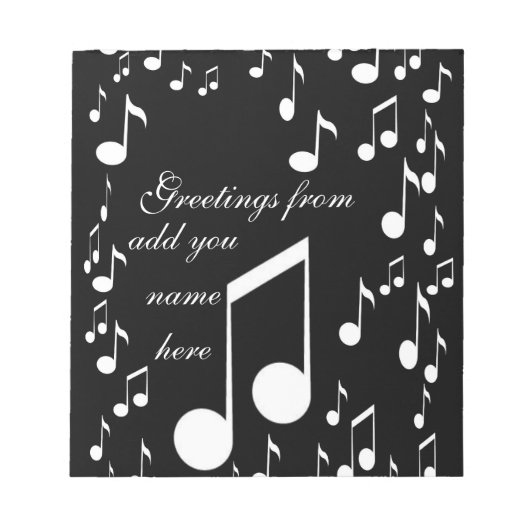 Bloc-note Je suis de la musique_ (Devant)