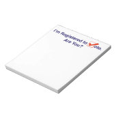 Bloc-note Je suis inscrit au vote 2024 (Tourné)