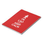 Bloc-note Je suis Lao je ne peux pas garder le calme (Tourné)