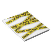 Bloc-note Je suis offensé que la police ne croise pas (Incliné)