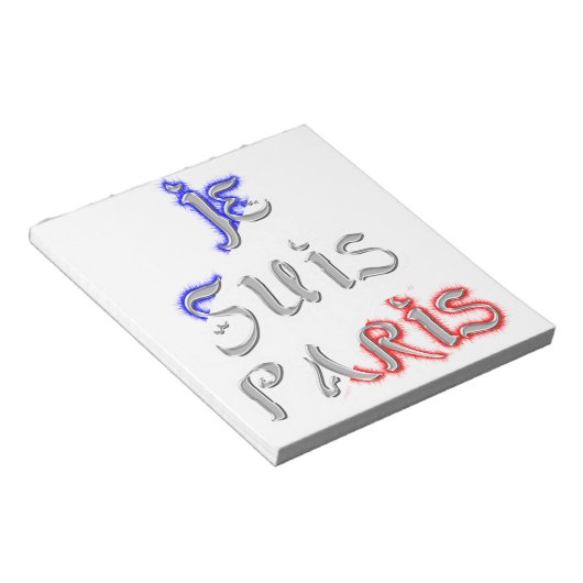 Bloc-note Je Suis Paris J'aime Paris (Incliné)