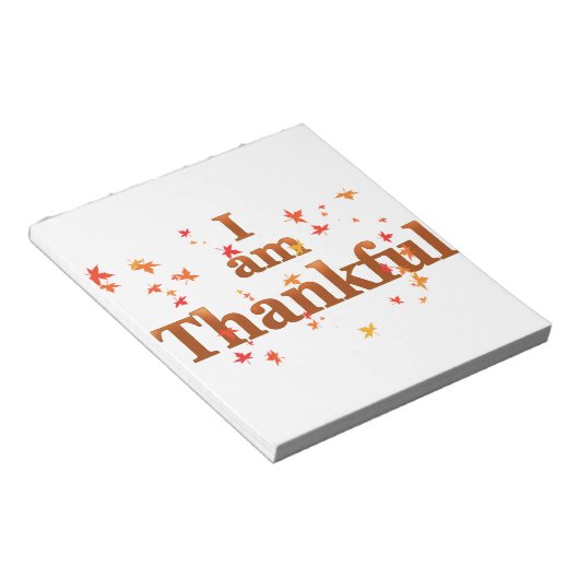 Bloc-note je suis reconnaissant (Incliné)