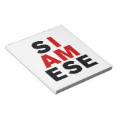 BLOC-NOTE JE SUIS SIAMESE (Incliné)