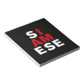 BLOC-NOTE JE SUIS SIAMESE (Incliné)