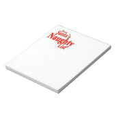 Bloc-note Je suis sur Père Noël Naughty List (Tourné)