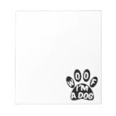 Bloc-note Je suis un chien (Devant)