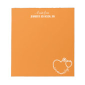 Bloc-note Je suis une infirmière stéthoscope Nom personnalis (Devant)