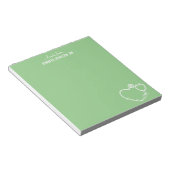 Bloc-note Je suis une infirmière stéthoscope Nom personnalis (Incliné)