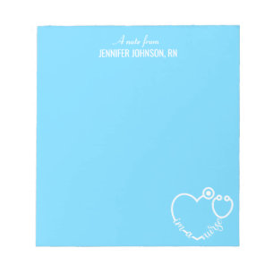 Bloc-note Je suis une infirmière stéthoscope Nom personnalis