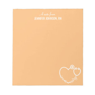 Bloc-note Je suis une infirmière stéthoscope Nom personnalis