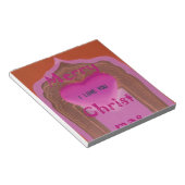 Bloc-note Je t'aime Joyeux Coeur de Noël (Incliné)