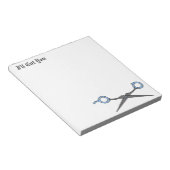 Bloc-note Je vais vous couper (Ciseaux à couper les cheveux (Incliné)