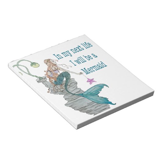 Bloc-note Je veux être une Sirène (Incliné)