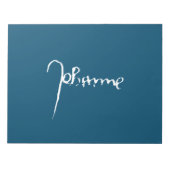 Bloc-note Jeanne d'Arc Saint Joan Heilige Johanna Signature (Devant)