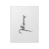 Bloc-note Jeanne d'Arc Saint Joan Sainte Johanna Signature (Tourné)