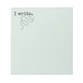 Bloc-note J'Écris. Écrivain (Devant)