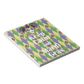 Bloc-note Jester Mask Keep Calm and Mardi Gras (Incliné)