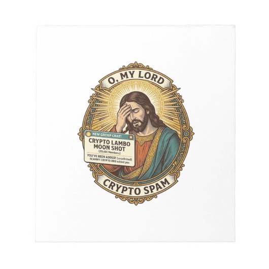 Bloc-note Jésus a ajouté un spam Crypto Groupe Discussion Ir (Devant)