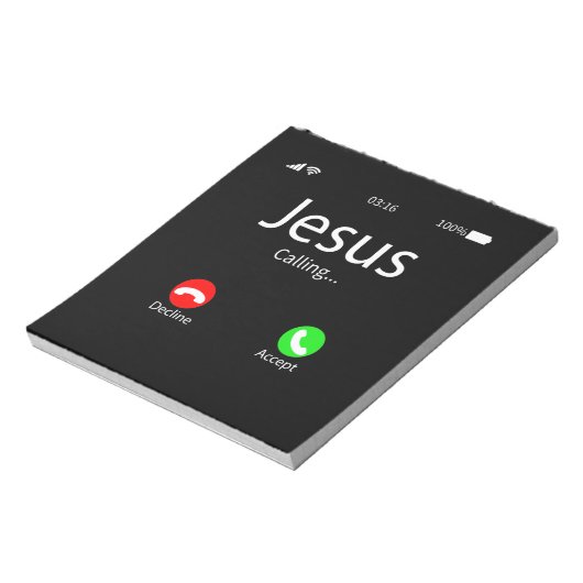 Bloc-note Jésus Appelle Chrétien (Tourné)