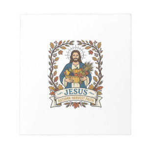 Bloc-note Jésus Automne Récolte Foi Jésus Automne Récolte Ch