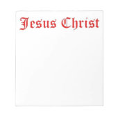 BLOC-NOTE JESUS CHRIST (Devant)