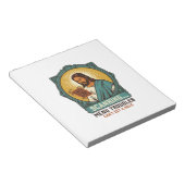 Bloc-note Jésus Code QR flou ne scannera pas Menu Humour Tec (Incliné)