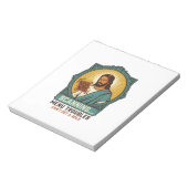 Bloc-note Jésus Code QR flou ne scannera pas Menu Humour Tec (Tourné)