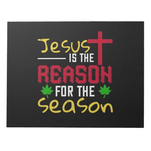 Bloc-note Jésus Est La Raison De La Saison (Devant)