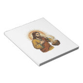 Bloc-note Jésus étouffant avec une miette de croustille de t (Incliné)