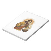 Bloc-note Jésus étouffant avec une miette de croustille de t (Tourné)