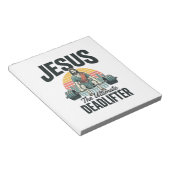 Bloc-note Jésus l'haltérophile ultime vintage (Incliné)