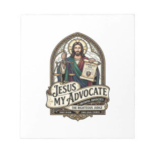 Bloc-note Jésus Mon Avocat Jésus Avocat du Tribunal Christi