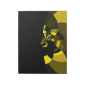 Bloc-note Jet Black et Gold Vector Art Design graphique (Tourné)