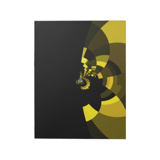 Bloc-note Jet Black et Gold Vector Art Design graphique (Tourné)