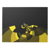 Bloc-note Jet Black et Gold Vector Art Design graphique (Devant)