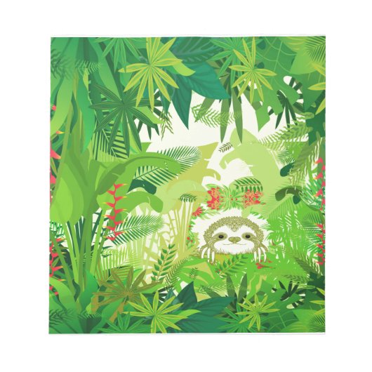 Bloc-note Jeter un coup d'oeil à la Sloth Boo Jungle (Devant)