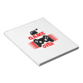 Bloc-note Jeu cadeau Gamer sur (Incliné)