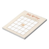 Bloc-note Jeu de Baby shower de Bingo Neutral Baby (Tourné)