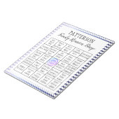 Bloc-note Jeu de Bingo de Réunion Familiale | Chevron (Incliné)