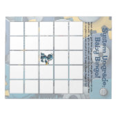 Bloc-note Jeu de Bingo pour Baby Shower Robot (Devant)