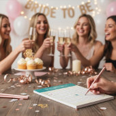 Bloc-note Jeu de bingo pour enterrement de vie de jeune fill