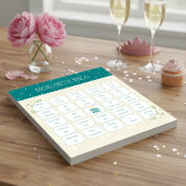 Bloc-note Jeu de bingo pour enterrement de vie de jeune fill