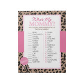 Bloc-note Jeu de douche animale Leopard et rose Baby (Tourné)