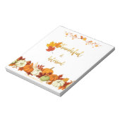 Bloc-note Jeu de Grâces et Bienheureux Script d'or Thanksgiv (Tourné)