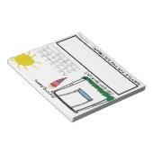 Bloc-note Jeu de mots amusant pour enfants Swingdown Small (Incliné)