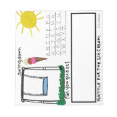 Bloc-note Jeu de mots amusant pour enfants Swingdown Small (Devant)