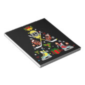 Bloc-note Jeu de Noël de hockey sur glace Arbre de Noël Drôl (Incliné)