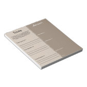 Bloc-note Jeu de partie Trivia - Question et réponse personn (Incliné)