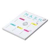 Bloc-note Jeu MASH, Souvenir de Fête des Années 90 (Tourné)