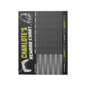 Bloc-note Jeu sur le jeu Jeu Jaune graphique de récompenses (Tourné)